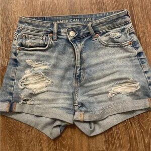 American Eagle Outfitters Mom Jean Ripped Mom Short